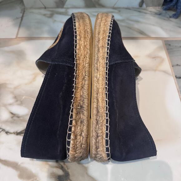 Cervera Women's Navy Blue Suede Lucky Horseshoe Espadrilles Size 10 Casual - Picture 10 of 12